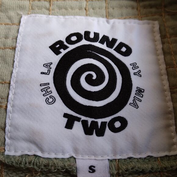 Round Two Quilted Patchwork Crewneck Sweatshirt Retro Mens Size Small - Picture 7 of 15